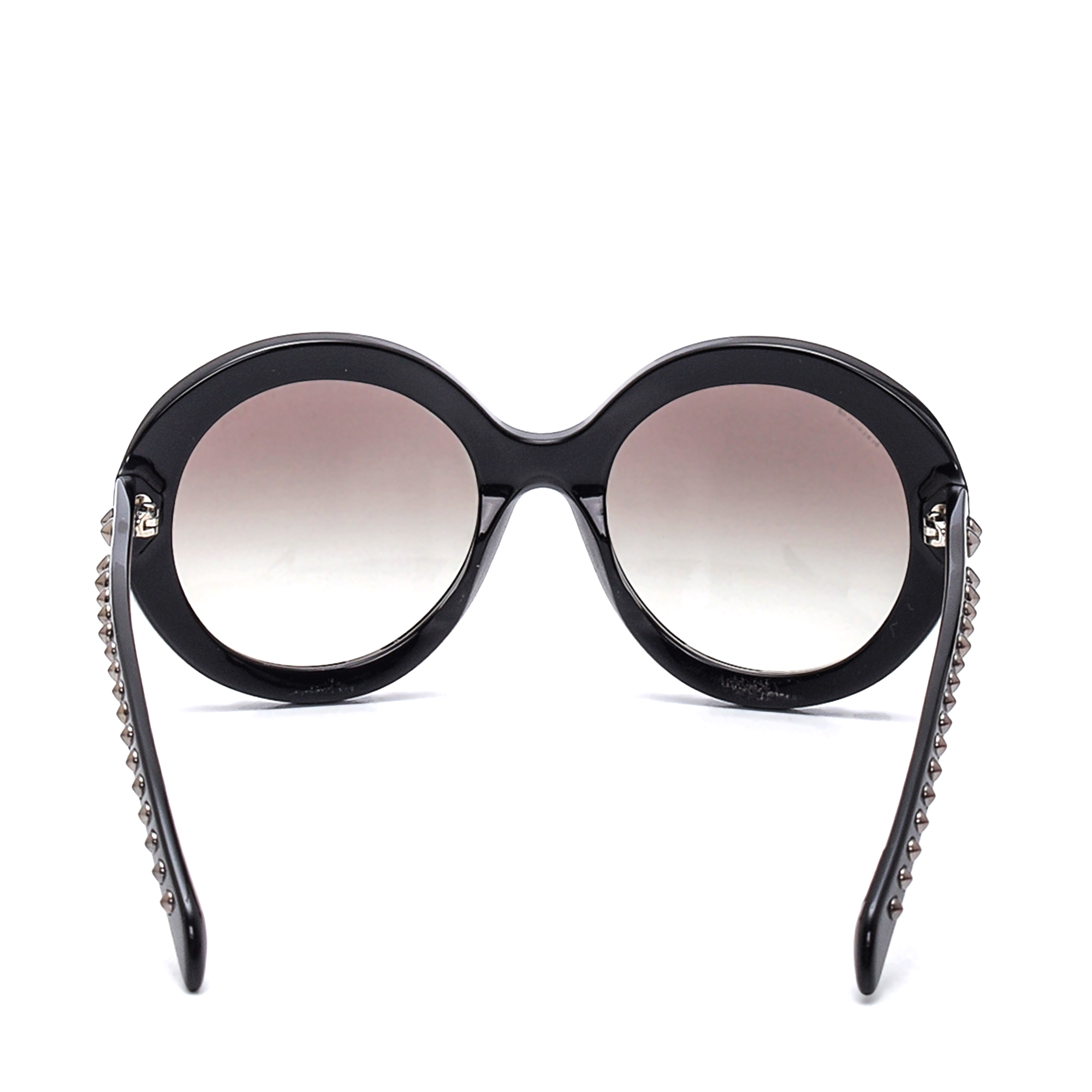 Prada - Black Spike Round Sunglasses